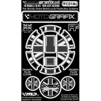 Motografix Tankdeckel Protektor passend für Triumph Modelle TFC01MJ Motografix Tankdeckel Protektor passend für Triumph Modelle TFC01MJ