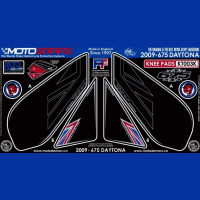 Motografix Tankschutz Knie Pads passend für Triumph Daytona 675 2009 Motografix Tankschutz Knie Pads passend für Triumph Daytona 675 2009