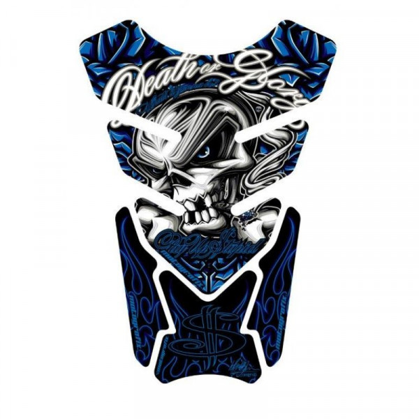 Motografix Death or Glory - Pay Up Stupid Blue 3D Gel Tankpad Protector ST086B