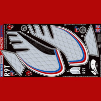 Motografix Tankschutz Knie Pads passend für BMW R nineT R9T 2017 Motografix Tankschutz Knie Pads passend für BMW R nineT R9T 2017