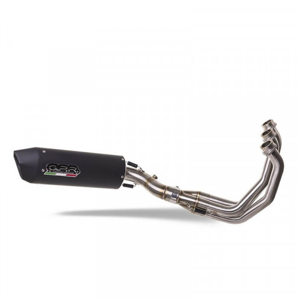 GPR Exhaust für Yamaha XSR900 2022-2024, Furore Nero, Racing full system exhaust, including removabl