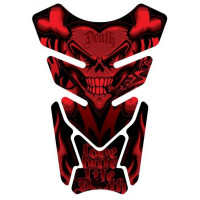 Motografix Smoking Sacred Heart Skull Rot 3D Gel Tankpad Protector Motografix Smoking Sacred Heart Skull Rot 3D Gel Tankpad Protector