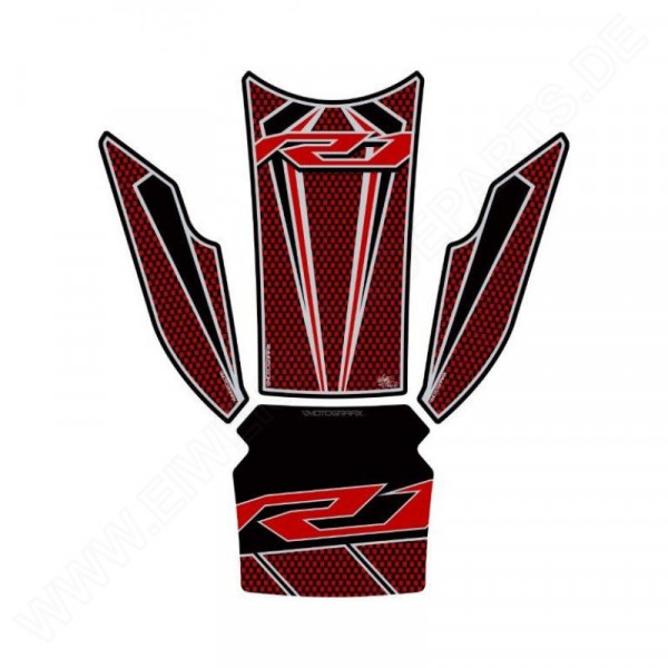 Motografix Yamaha YZF R1 2015- 3D Gel Tank Pad Protector TY026RC