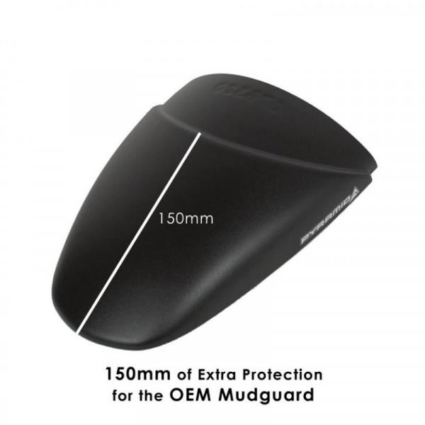 Pyramid Hinterradabdeckung Verlängerung Schwarz Matt passend für KTM 125 | 390 Duke ab 2024