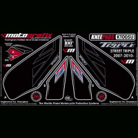 Motografix Tankschutz Knie Pads passend für Triumph Street Triple 2007-2012 Motografix Tankschutz Knie Pads passend für Triumph Street Triple 2007-2012