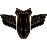 Motografix 3D Gel Tankpad Schwarz Gold passend für Triumph Tiger 800 Motografix 3D Gel Tankpad Schwarz Gold passend für Triumph Tiger 800