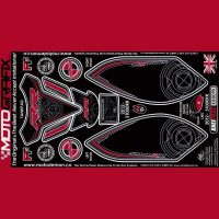 Motografix Tankschutz Knie Pads passend für BMW S1000 RR 2012-2014 Motografix Tankschutz Knie Pads passend für BMW S1000 RR 2012-2014