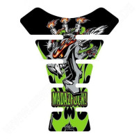 Motografix Mad Az F**K Gashead Green 3D Gel Tank Pad Protector Motografix Mad Az F**K Gashead Green 3D Gel Tank Pad Protector