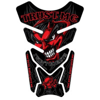 Motografix Trust Me I Wont Go Fast Diablo Black 3D Gel Tank Pad Protector Motografix Trust Me I Wont Go Fast Diablo Black 3D Gel Tank Pad Protector