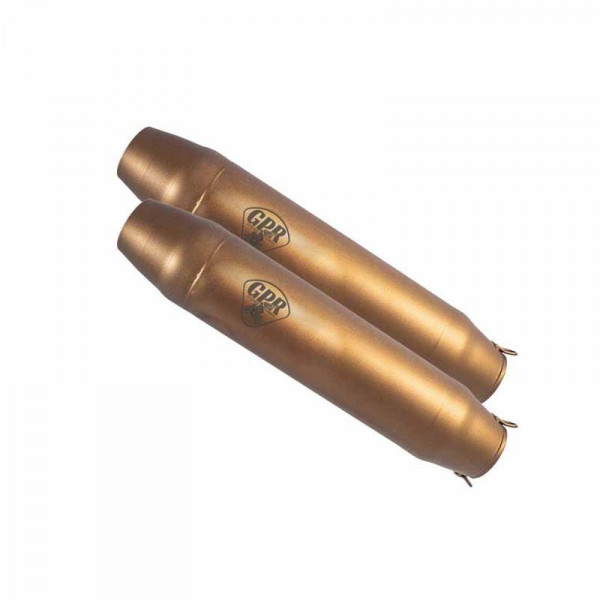 Bmw R 65 1981-1985, Deeptone Bronze Cafè Racer, Dual universal Homologated legal silencer kit, inclu