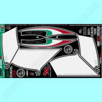 Motografix Tankschutz Knie Pads passend für Ducati DIAVEL 1200 KD007W Motografix Tankschutz Knie Pads passend für Ducati DIAVEL 1200 KD007W