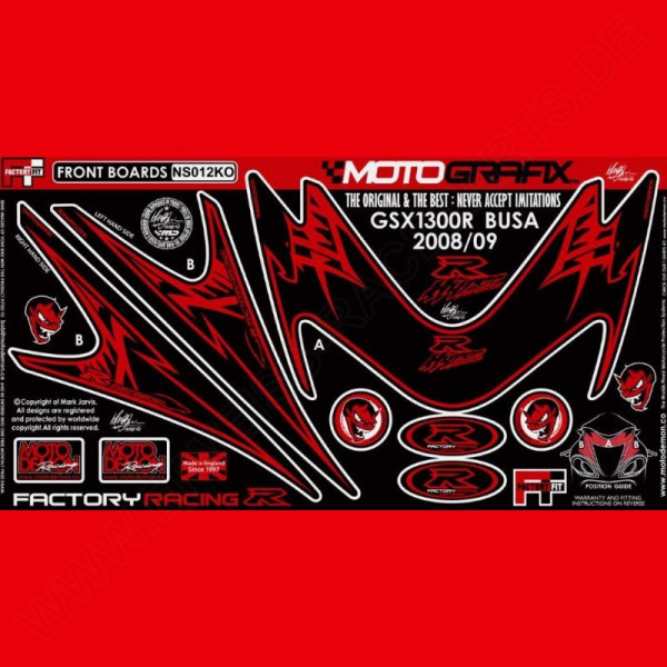 Motografix Steinschlagschutz vorn Suzuki Hayabusa 2008- NS012KO