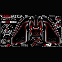 Motografix Tankschutz Knie Pads passend für Kawasaki Z1000SX 2011-2016 Motografix Tankschutz Knie Pads passend für Kawasaki Z1000SX 2011-2016