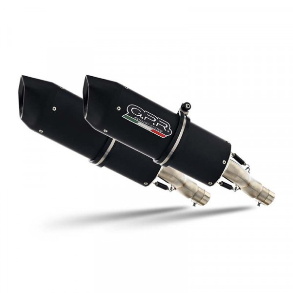 Yamaha Xjr 1200 1995-1997, Furore Nero, Dual Homologated legal slip-on exhaust including removable d