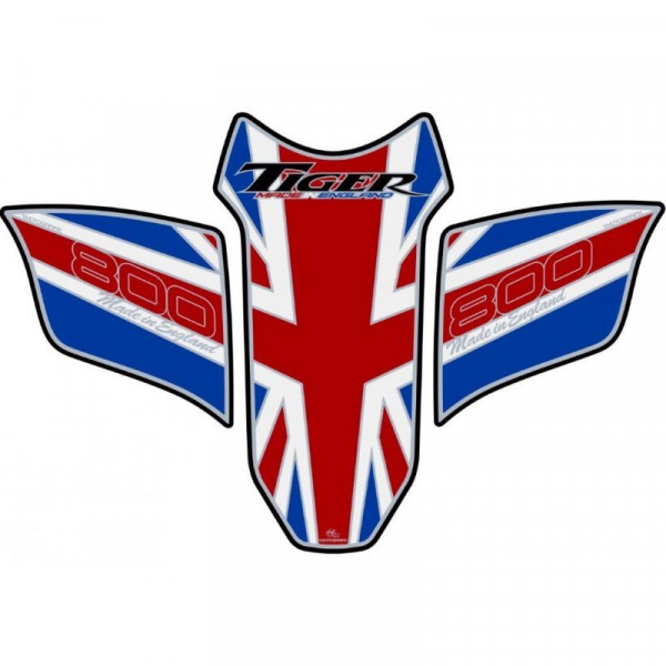 Motografix Triumph Tiger 800 Union Jack 3D Gel Tank Pad Protector TT018UJ