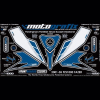 Motografix Steinschlagschutz passend für Yamaha FZS 1000 Fazer 01-05 Motografix Steinschlagschutz passend für Yamaha FZS 1000 Fazer 01-05