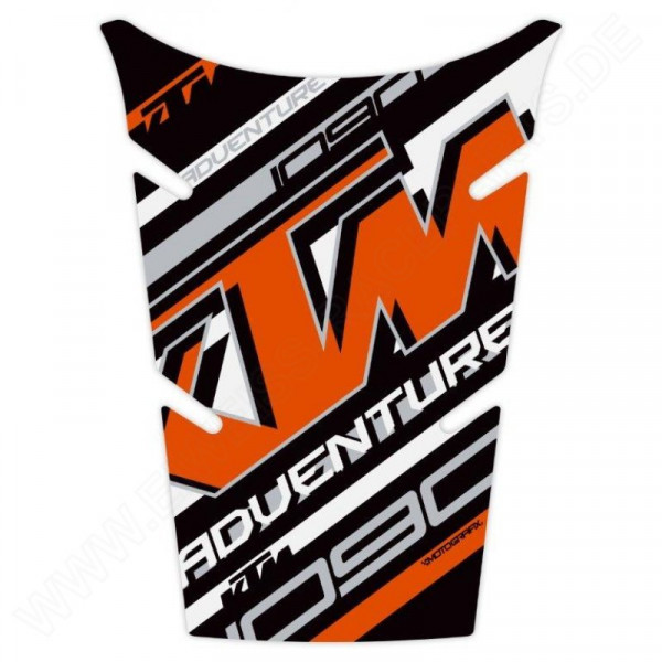 Motografix KTM 1090 Adventure Factory 3D Gel Tank Pad Protector TKTM05OS