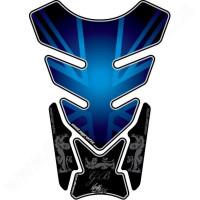Motografix Union Jack Blue 3D Gel Tank Pad Protector ST087B Motografix Union Jack Blue 3D Gel Tank Pad Protector ST087B