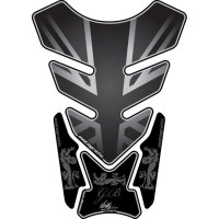 Motografix Union Jack Silber 3D Gel Tank Pad Protector ST087KS Motografix Union Jack Silber 3D Gel Tank Pad Protector ST087KS