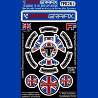 Motografix Tankdeckel Protektor passend für Triumph Modelle TF02UJ Motografix Tankdeckel Protektor passend für Triumph Modelle TF02UJ