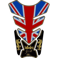 Motografix Union Jack Gold 3D Gel Tank Pad Protector ST087A Motografix Union Jack Gold 3D Gel Tank Pad Protector ST087A