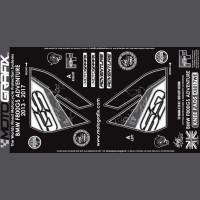 Motografix Tankschutz Knie Pads passend für BMW F800 GS Adventure 2013-2017 Motografix Tankschutz Knie Pads passend für BMW F800 GS Adventure 2013-2017