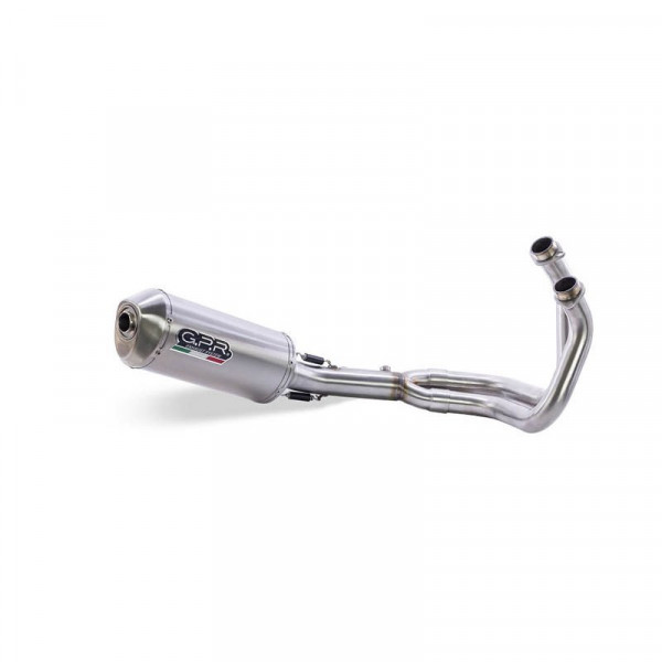 Yamaha Mt-07 2021-2024, Satinox , Homologated legal full system exhaust, including removable db kil