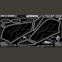 Motografix Tankschutz Knie Pads passend für Suzuki GSX-R 750 / 600 Motografix Tankschutz Knie Pads passend für Suzuki GSX-R 750 / 600