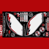 Motografix Tankschutz Knie Pads passend für BMW S 1000 RR 2015-2016 Motografix Tankschutz Knie Pads passend für BMW S 1000 RR 2015-2016