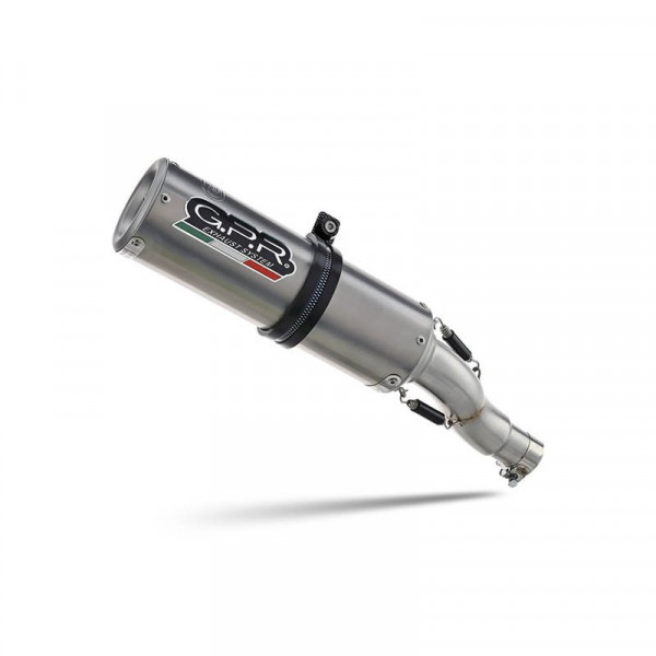 Cf Moto 700 CL-X Adv 2025-2026, M3 Titanium Natural, Homologated legal slip-on exhaust including rem