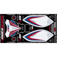 Motografix Tankschutz Knie Pads passend für BMW S1000 RR 2009-2011 Motografix Tankschutz Knie Pads passend für BMW S1000 RR 2009-2011