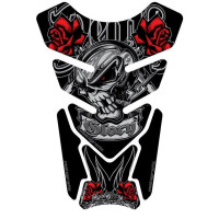 Motografix Death or Glory 3D Gel Tankpad Protector Schwarz / Rot Universal Motografix Death or Glory 3D Gel Tankpad Protector Schwarz / Rot Universal