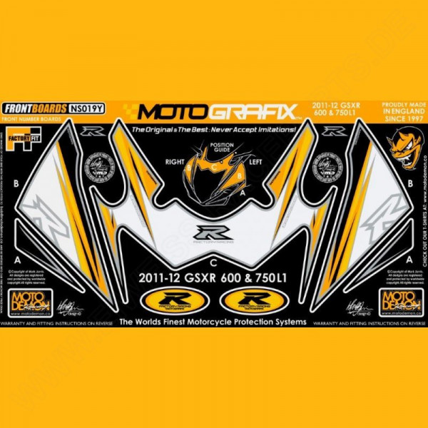 Motografix Steinschlagschutz vorn Suzuki GSX-R 600 / 750 2011- NS019Y