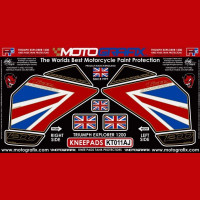 Motografix Tankschutz Knie Pads passend für Triumph TIGER 1200 2012-2017 Motografix Tankschutz Knie Pads passend für Triumph TIGER 1200 2012-2017