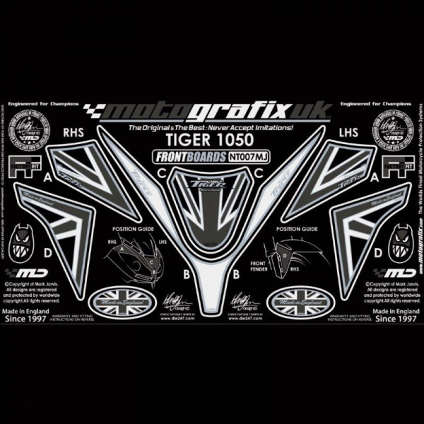 Motografix Steinschlagschutz vorn Triumph Tiger 1050 2007- NT007MJ