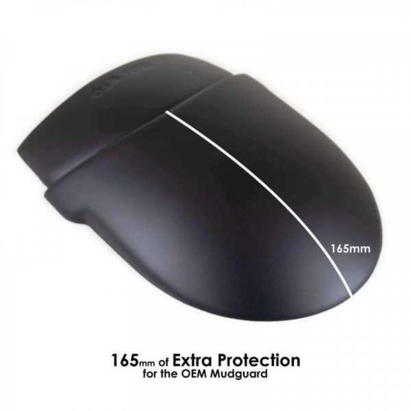 Pyramid Hinterradabdeckung Verlängerung Schwarz Matt passend für KTM 950 / 990 Supermoto / 990 Super