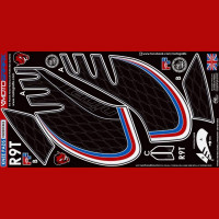 Motografix Tankschutz Knie Pads passend für BMW R NINE T R9T 2017 Motografix Tankschutz Knie Pads passend für BMW R NINE T R9T 2017