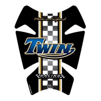 Motografix 3D Gel Tank Pad Protector Triumph Twin Style Black TT007B Motografix 3D Gel Tank Pad Protector Triumph Twin Style Black TT007B