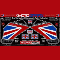 Motografix Tankschutz Knie Pads passend für Triumph TIGER 1200 2012-2017 Motografix Tankschutz Knie Pads passend für Triumph TIGER 1200 2012-2017