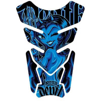 Motografix Horny Devil Blue 3D Gel Tank Pad Protector ST074B Motografix Horny Devil Blue 3D Gel Tank Pad Protector ST074B