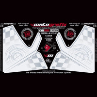 Motografix Tankschutz Knie Pads passend für BMW K 1200/R/SPORT (2007) Motografix Tankschutz Knie Pads passend für BMW K 1200/R/SPORT (2007)