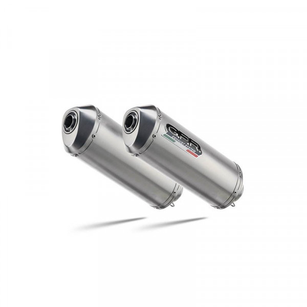 Ducati Monster 750 1996-2003, Satinox, Dual Homologated legal slip-on exhaust including removable db