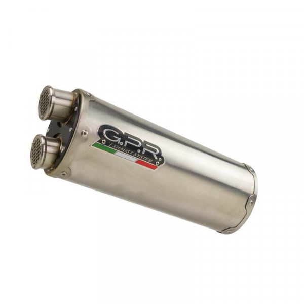 Bmw R 1250 Gs - Adventure 2021-2024, Dual Inox, Homologated legal slip-on exhaust including removabl