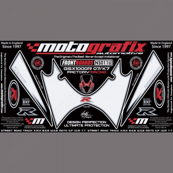 Motografix Steinschlagschutz vorn Suzuki GSX-R 1000 2007-2008 NS011U