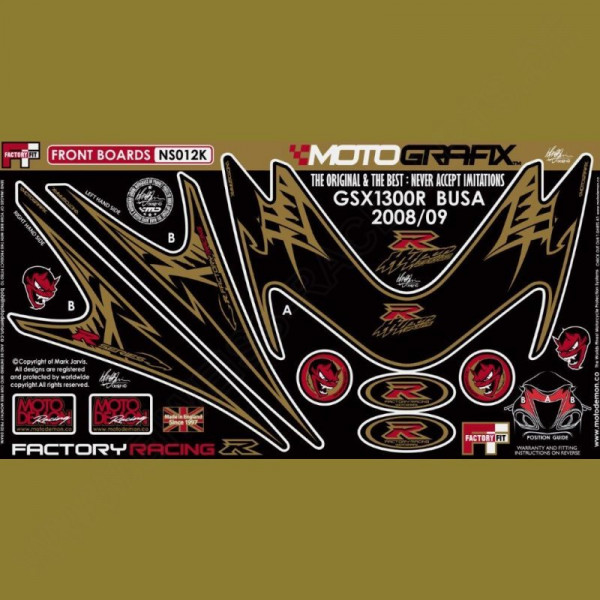 Motografix Steinschlagschutz vorn Suzuki Hayabusa 2008- NS012K