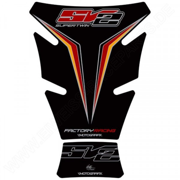 Motografix Suzuki SV 650 / 1000 Super Twin Red 3D Gel Tank Pad Protector TS028TH