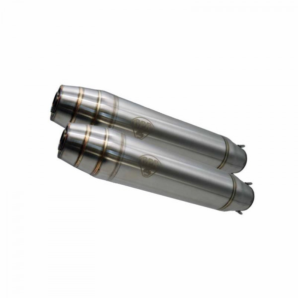 Bmw R 45 1979-1985, Deeptone Inox Cafè Racer, Dual universal Homologated legal silencer kit, includi