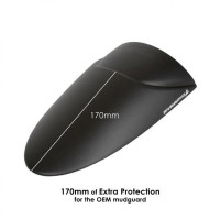 Pyramid Hinterradabdeckung Verlängerung Schwarz Matt passend für Royal Enfield Himalayan 450 | Guerr Pyramid Hinterradabdeckung Verlängerung Schwarz Matt passend für Royal Enfield Himalayan 450 | Guerr